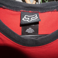 XXL - Vintage Y2K Fox honda racing two tone baseball - Red - XXL