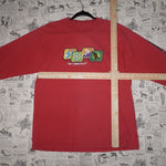 Large - Vintage Y2K Sideout side snowboarding weather rain - Red - L