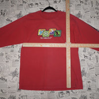 Large - Vintage Y2K Sideout side snowboarding weather rain - Red - L