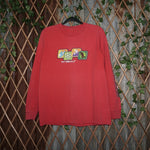 Large - Vintage Y2K Sideout side snowboarding weather rain - Red - L