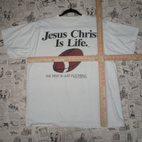 XL - Vintage Y2K American Vintage jesus christ life - White - XL