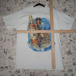 large - Vintage Y2K American Vintage captain morgan pinup - White - L