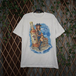 large - Vintage Y2K American Vintage captain morgan pinup - White - L