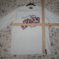 XL - Vintage Y2K Drunknmunky drunkenmunky poker - White - XL