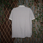 large - Vintage Y2K Polo Ralph Lauren stripe embroidered - White - L
