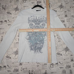 medium - Vintage Y2K Vans grunge royal tribal - White - M