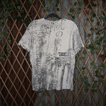large - Vintage Y2K Anvil grunge dragon aop japanese white - L