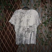 large - Vintage Y2K Anvil grunge dragon aop japanese white - L