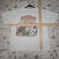 XL - Vintage Y2K zz top artist band music texas front back - White - XL