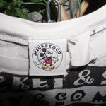 L - Vintage Y2K Disney mickey co aop sketch repeat logo - White - L