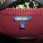 XL - Vintage Y2K Cherokee stripe knitted sweater - Red - XL