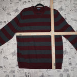 XL - Vintage Y2K Cherokee stripe knitted sweater - Red - XL