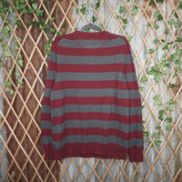 XL - Vintage Y2K Cherokee stripe knitted sweater - Red - XL