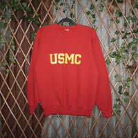 large - Vintage Y2K Russell Athletic smc russell crewneck - Red - L
