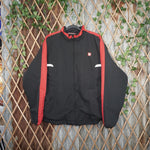 XXL - Vintage Y2K Wilson embroidered logo chest windbreaker - Black - XXL