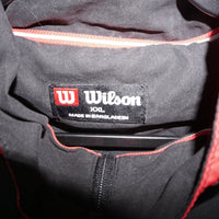 XXL - Vintage Y2K Wilson embroidered logo chest windbreaker - Black - XXL