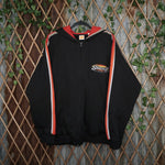 XL - Vintage Y2K Side Out embroidered chest stripes down - Black - XL