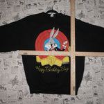 large - Vintage Y2K Warner Bros happy birthday bugs bunny - Black - L