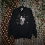 XL - Vintage Y2K Lee siberian husky animal nature wildlife - Black - XL