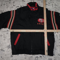 large - Vintage Y2K Pro Player san francisco 49ers puffer - Black - L