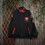 large - Vintage Y2K Pro Player san francisco 49ers puffer - Black - L