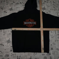 large - Vintage Y2K American Vintage washington usa - Black - L