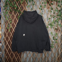 XL - Vintage Y2K Fender big graphic aop guitar hoodie 2000s - Black - XL