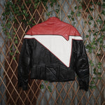 44 - Vintage Y2K Vetter windjammer leather zip heavyweight - Red - 44
