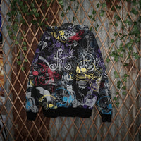 L - Vintage Y2K Artful Dodger jay brand grunge skeleton - Black - L