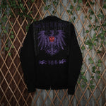 S - Vintage Y2K Log premium men’s jacket grunge chest hit - Black - S