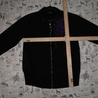S - Vintage Y2K Log premium men’s jacket grunge chest hit - Black - S