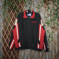 XL - Vintage Y2K Starter nba windbreaker jacket lightweight - Black - XL