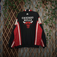 XL - Vintage Y2K Starter nba windbreaker jacket lightweight - Black - XL