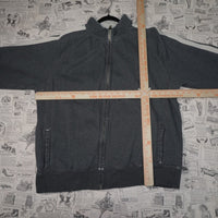 XXL - Vintage Y2K Old Navy distressed zip track jacket - Gray - XXL