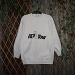 large - Vintage Y2K Adidas atp tour tennis embroidered front - L