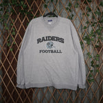 XL - Vintage Y2K Reebok raiders football nfl crewneck - Gray - XL