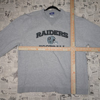XL - Vintage Y2K Reebok raiders football nfl crewneck - Gray - XL