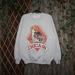XL - Vintage Y2K Nba chicago bulls beyond rim 1990s crewneck - Gray - XL