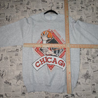 XL - Vintage Y2K Nba chicago bulls beyond rim 1990s crewneck - Gray - XL