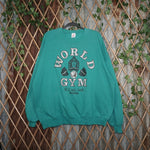 3XL - Vintage Y2K World Gym st louis south missouri front - Blue - 3XL