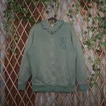 medium - Vintage Y2K Burton embroidered chest hit fleece - Green - M
