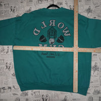 3XL - Vintage Y2K World Gym st louis south missouri front - Blue - 3XL
