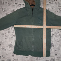 medium - Vintage Y2K Burton embroidered chest hit fleece - Green - M