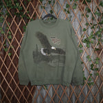 large - Vintage Y2K American Vintage bold eagle graphic - Green - L