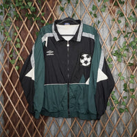 large - Vintage Y2K Umbro soccer patch embroidered cool - Green - L
