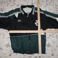 large - Vintage Y2K Umbro soccer patch embroidered cool - Green - L