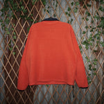 large - Vintage Y2K Russell Athletic old navy quarter zip - Orange - L