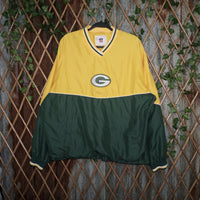 XL - Vintage Y2K Nfl green bay packers embroidered chest - Yellow - XL