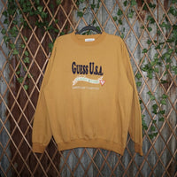 XL - Vintage Y2K Guess usa embroider classic designs - Beige - XL