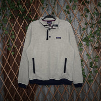 medium - Vintage Y2K Patagonia quarter button fleece body - Gray - M